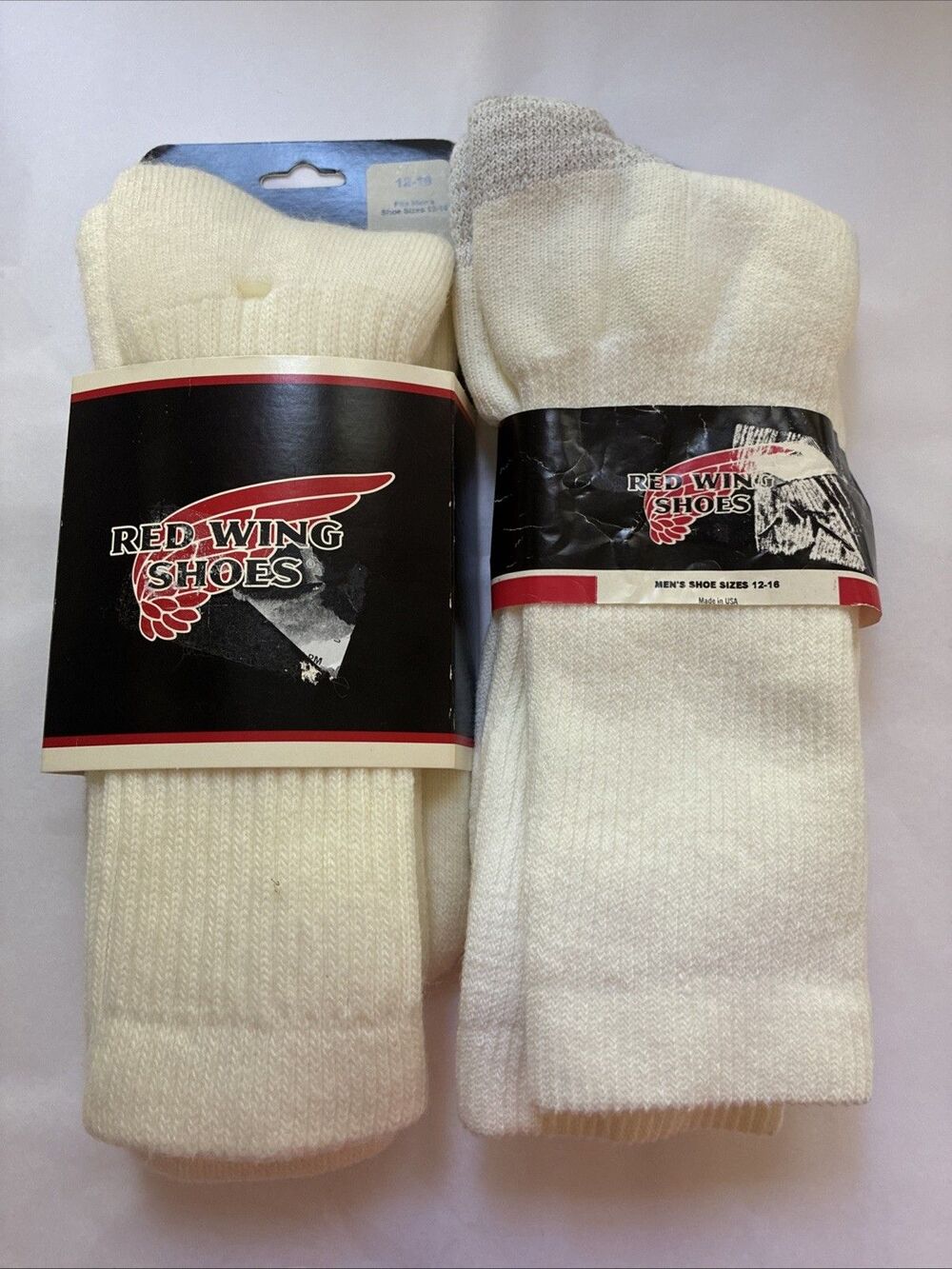 2 Pair Red Wing Heavy Weight Mid Calf Full Cushion Crew Socks Size XL NEW USA